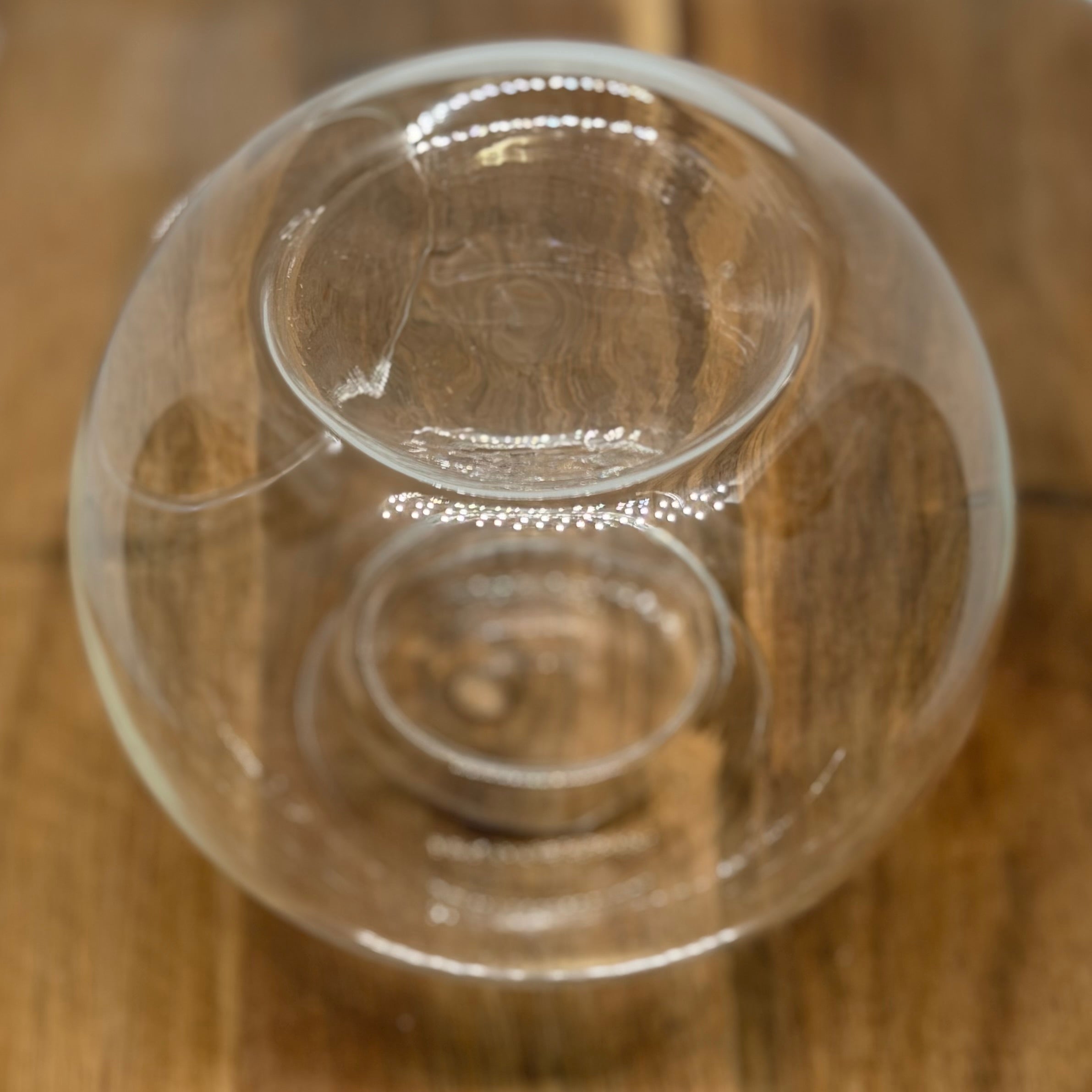 Wax Burner – Glob din Sticlă Transparentă