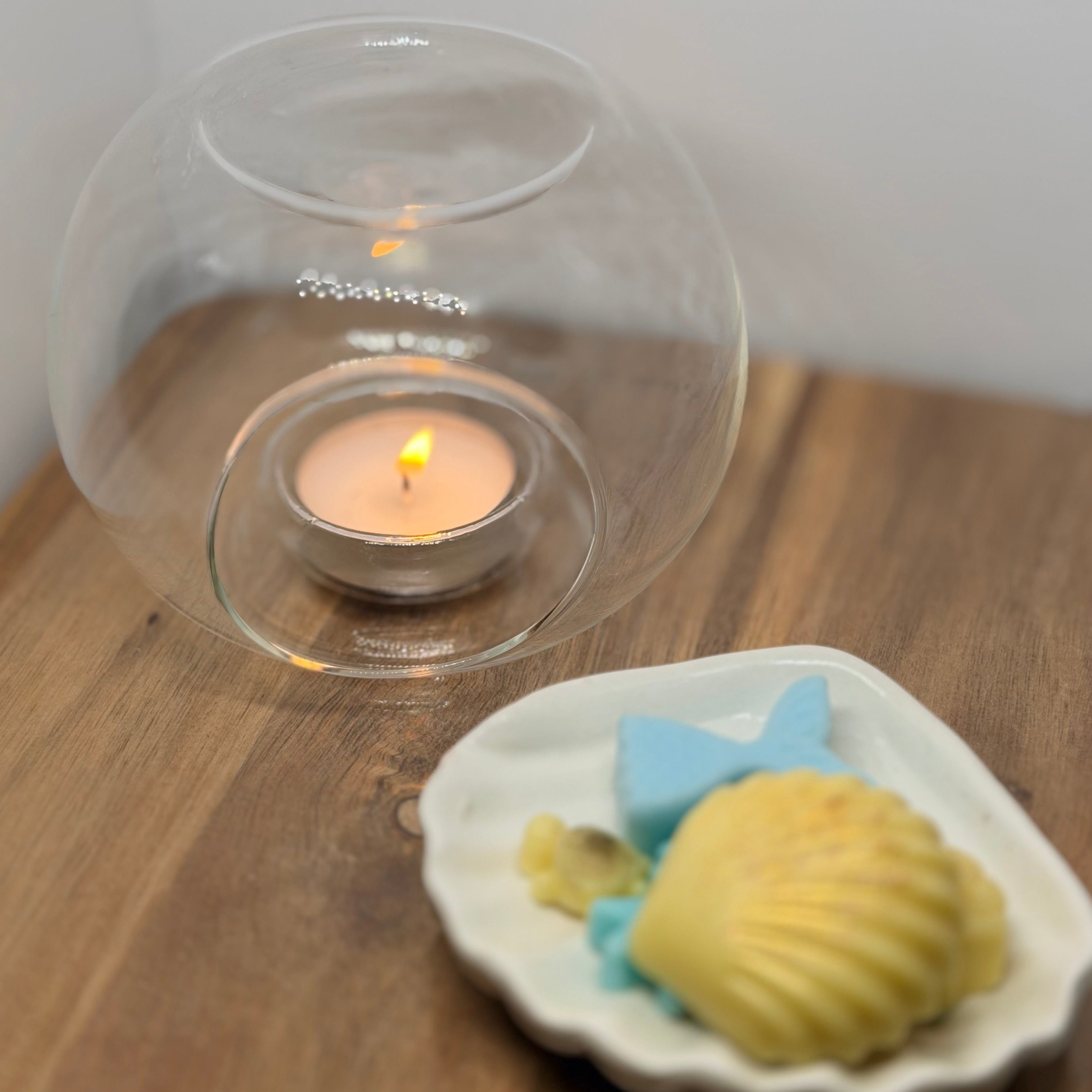 Wax Burner – Glob din Sticlă Transparentă
