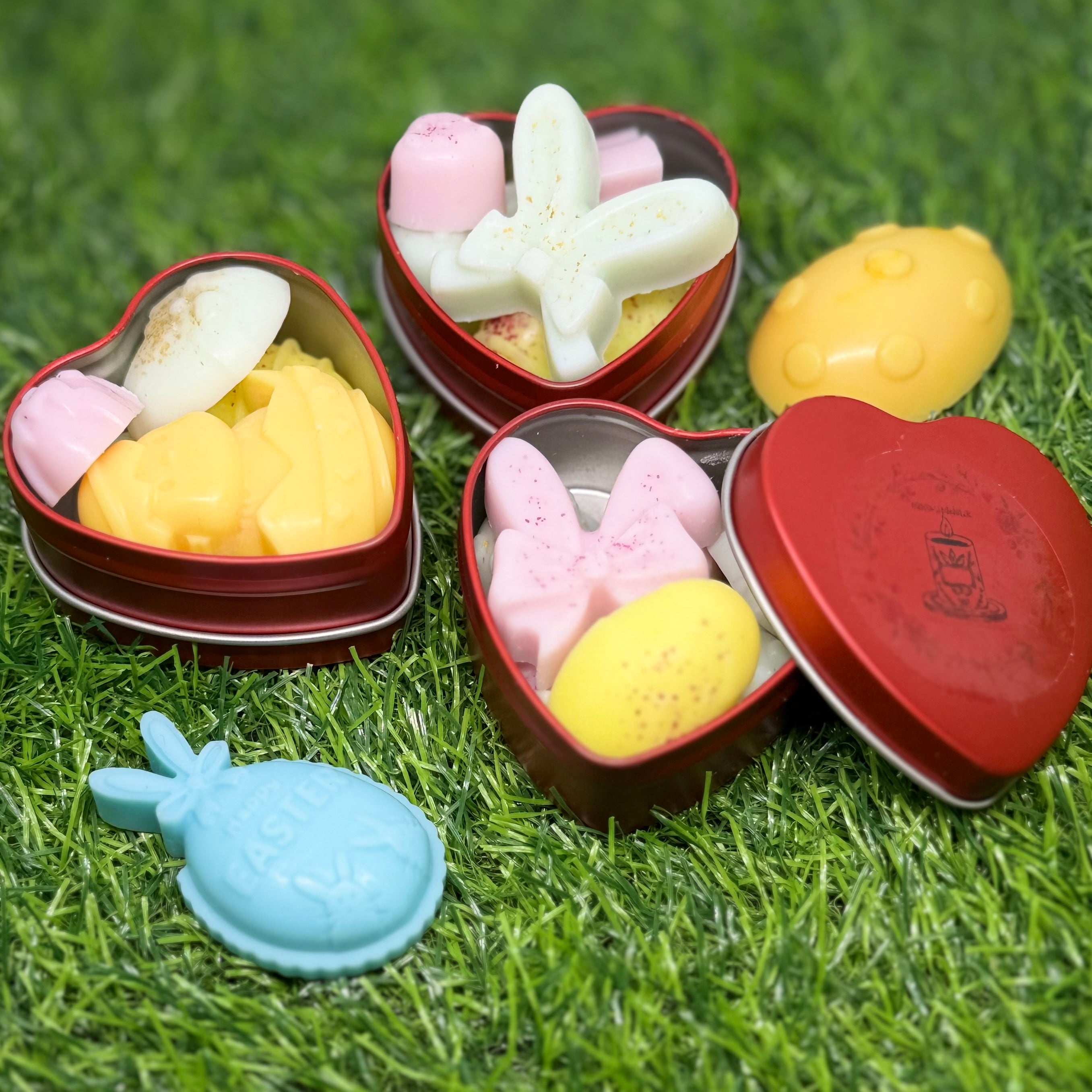 Set 3 cutii cu wax melts -iepurași și ouă Paște