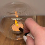 Wax Burner – Glob din Sticlă Transparentă