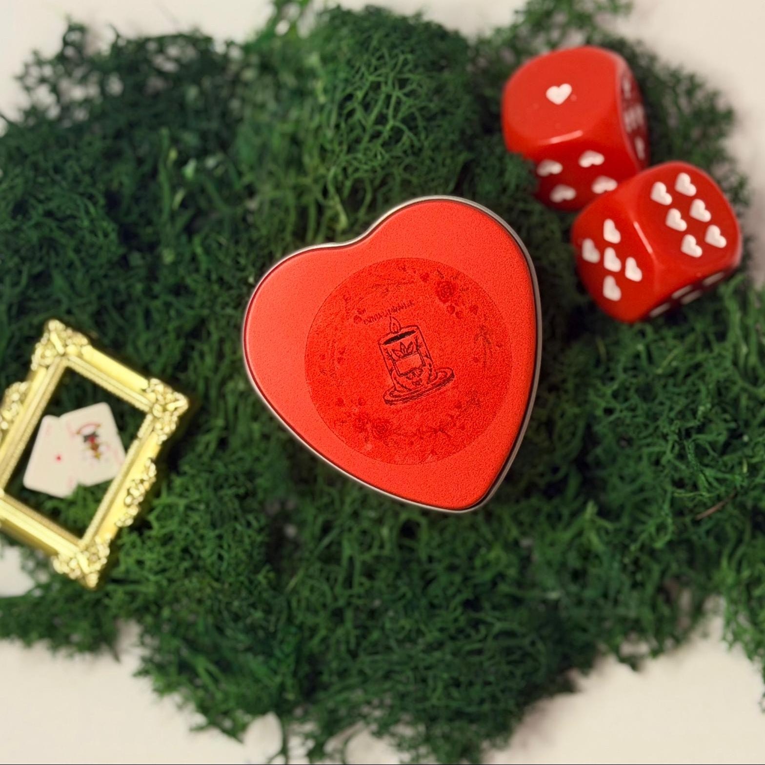 Heart Tin Box Wax Melts - Queen of Hearts 💝
