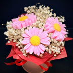 Always Blooming - Aranjament flori uscate si 3 Margarete din ceară