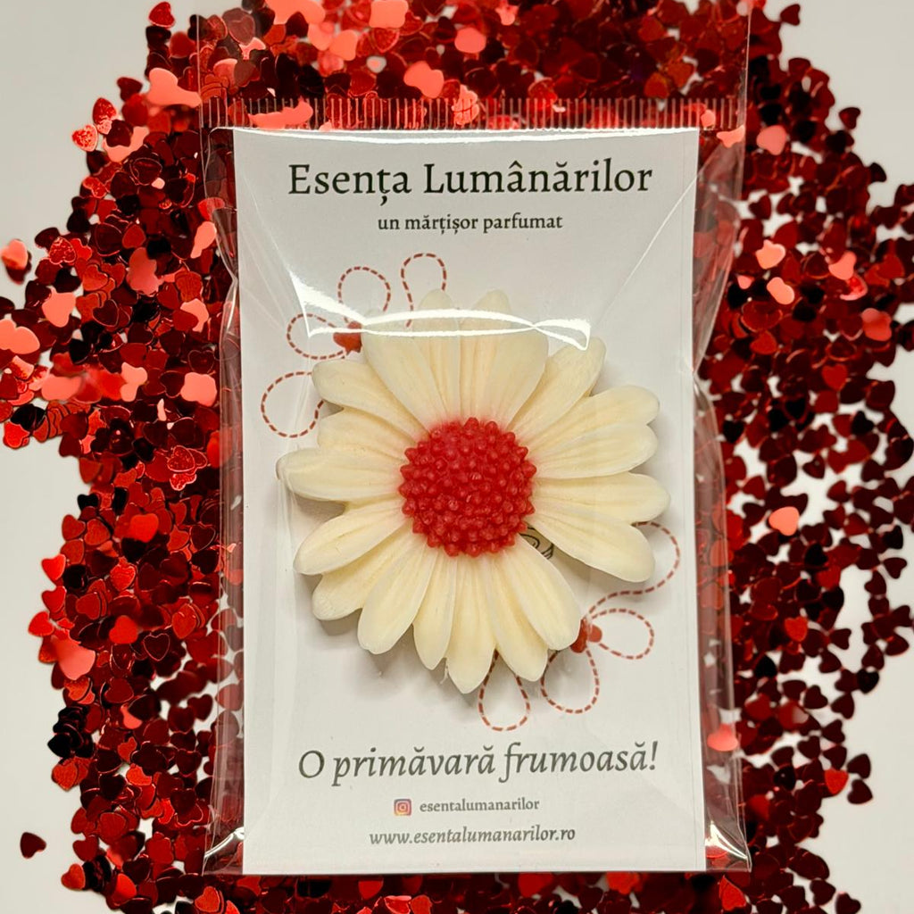 🌼 Mărțișor Parfumat Daisy - Queen of Hearts Edition